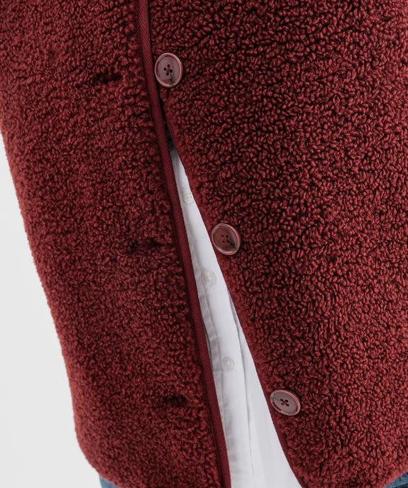 Veste sans manches en sherpa femme vue4 - GEMO 4G FEMME - GEMO