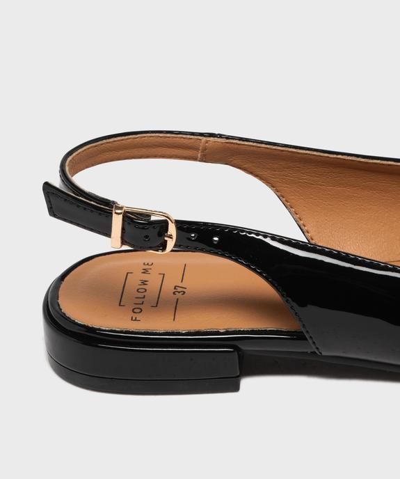Escarpins slingback à bout pointu et talon plat femme - Follow Me vue6 - FOLLOW ME - GEMO