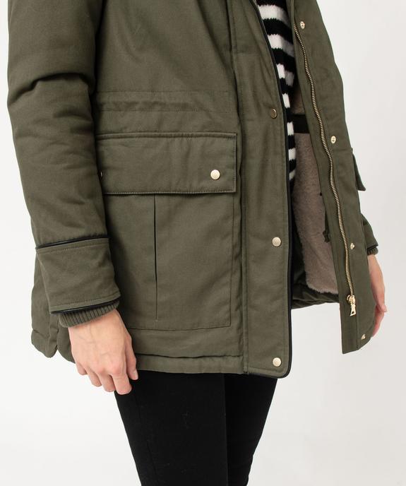 Parka à capuche et doublure chaude femme vue2 - GEMO(FEMME PAP) - GEMO