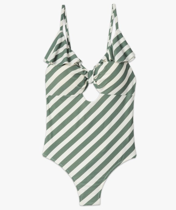 Maillot de bain femme une pièce à rayures vue4 - GEMO (PLAGE) - GEMO