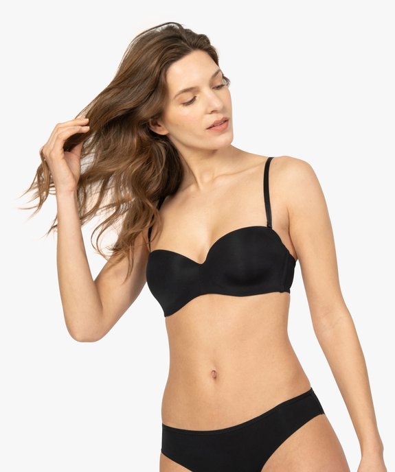 Soutien-gorge bandeau en microfibre avec bretelles muti-positions vue1 - GEMO(HOMWR FEM) - GEMO