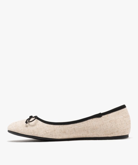 Ballerines en toile avec noeud élastique femme - Valentina Baldano vue5 - VALENTINA BALDA - GEMO