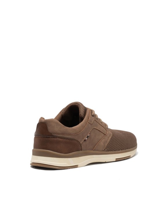 Derbies homme dessus uni en mesh à lacets  vue4 - GEMO (CASUAL) - GEMO