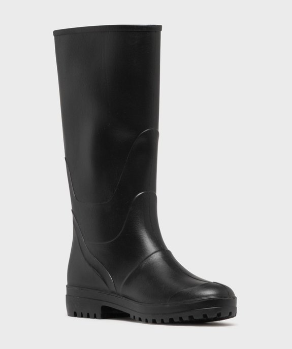 Bottes de pluie homme à semelle crantée contrastée vue8 - URBAN STEPS - GEMO