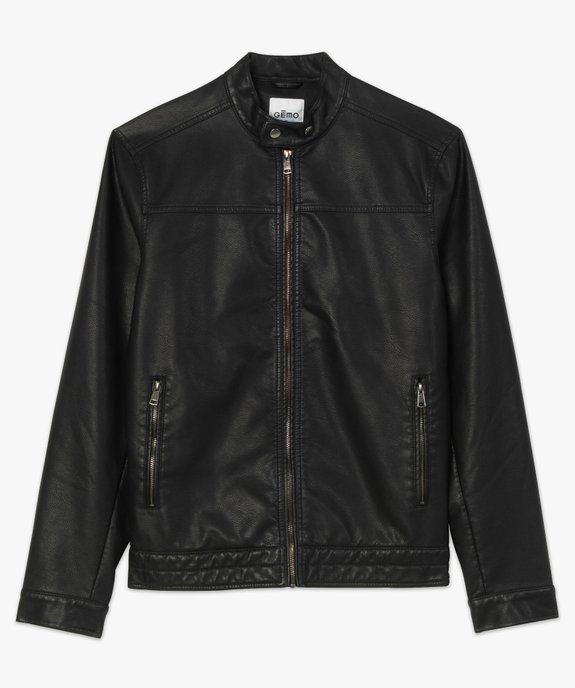 Blouson homme avec col montant et fermeture zippée vue5 - GEMO (HOMME) - GEMO