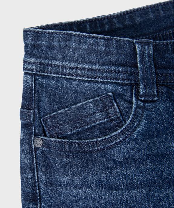 Bermuda en denim coupe slim garçon vue6 - GEMO (JUNIOR) - GEMO