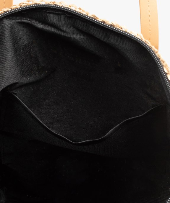 Sac de plage femme en paille multicolore vue3 - GEMO (ACCESS) - GEMO