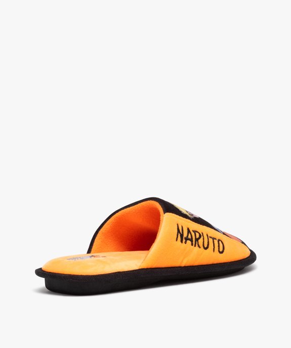 Chaussons homme imprimés et moelleux en velours - Naruto vue4 - NARUTO - GEMO