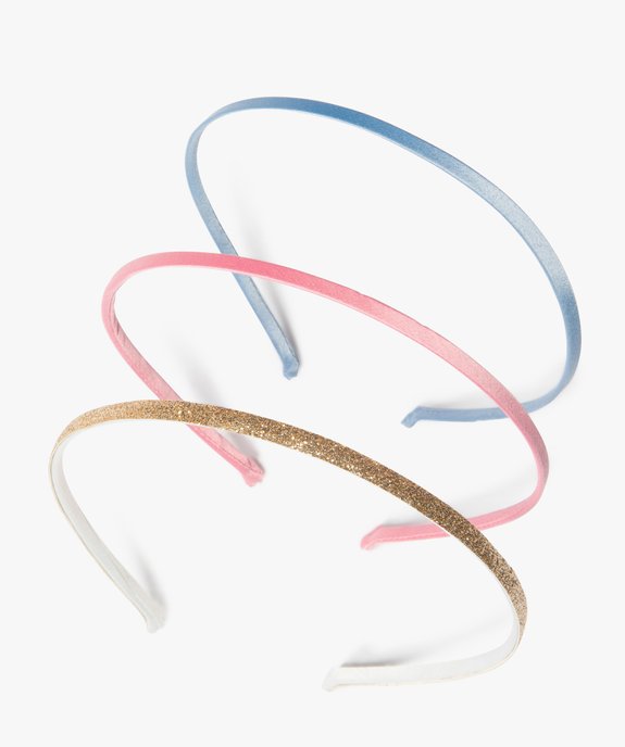 Serre-tête fille fins aux coloris assortis (lot de 3) vue1 - GEMO (ACCESS) - GEMO