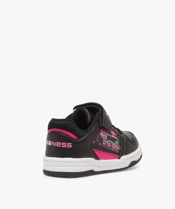 Baskets fille multicolores à scratch - Airness vue4 - AIRNESS - GEMO