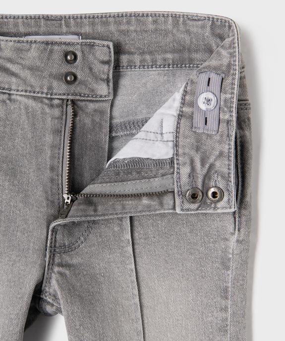 Jean flare en denim de coton stretch fille vue2 - GEMO (ENFANT) - GEMO