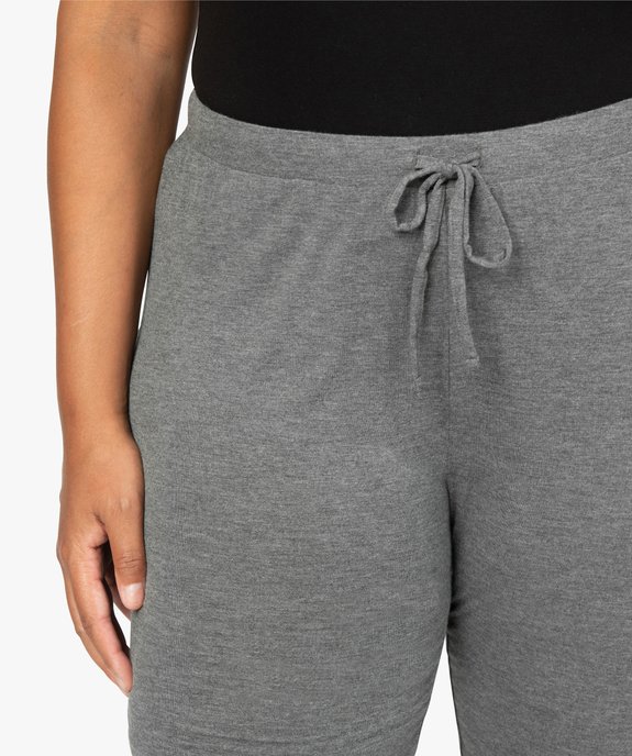Pantalon de pyjama femme grande taille resserré dans le bas  vue5 - GEMO 4G FEMME - GEMO