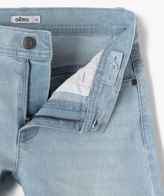 Bermuda en denim coupe slim garçon vue2 - GEMO (JUNIOR) - GEMO
