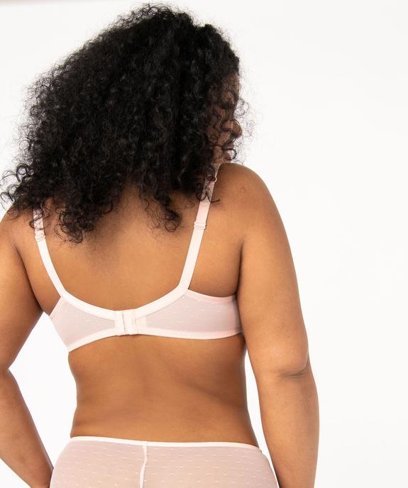 Soutien-gorge emboitant à armatures en dentelle grande taille vue2 - GEMO(HOMWR FEM) - GEMO