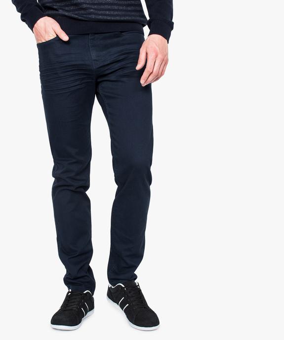 Pantalon homme 5 poches straight en toile extensible vue1 - GEMO (CASUAL) - GEMO