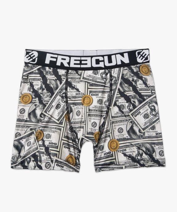Boxer homme imprimé Dollars - Freegun vue4 - FREEGUN - GEMO