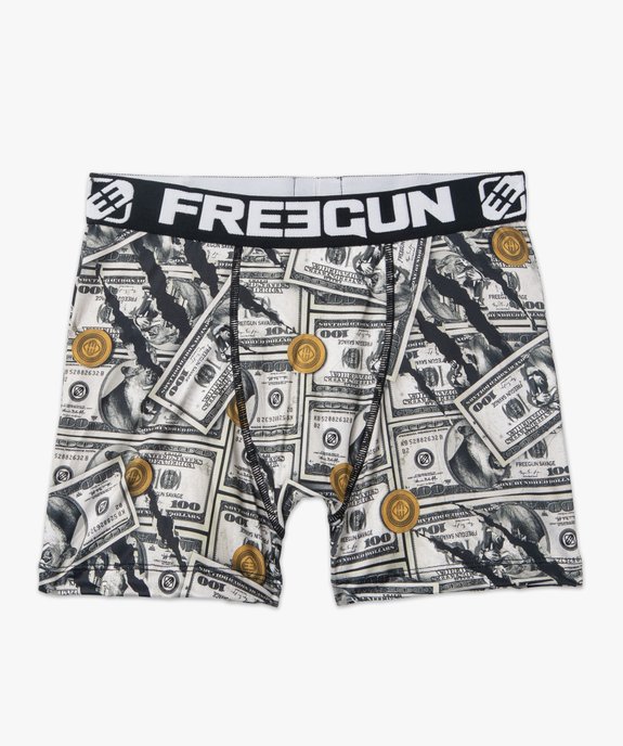 Boxer homme imprimé Dollars - Freegun vue4 - FREEGUN - GEMO