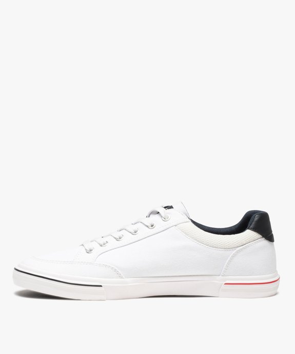 Baskets homme en toile unie à lacets – US Polo Assn vue4 - US POLO - GEMO