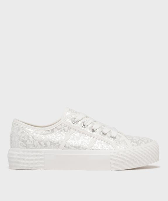 Tennis en toile sur semelle plateforme femme - Follow Me vue1 - FOLLOW ME G4G - GEMO