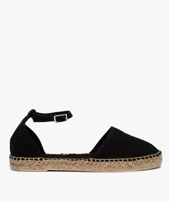 Sandales femme style espadrilles ouvertes sur les côtés Dessus en toile unie vue1 - GEMO (CASUAL) - GEMO