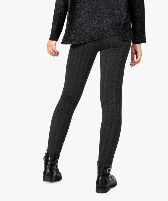 Pantalon moulant avec large ceinture élastique vue3 - GEMO(FEMME PAP) - GEMO