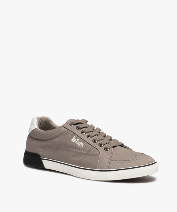 Baskets homme en toile à lacets – Lee Cooper Valmont vue2 - LEE COOPER - GEMO