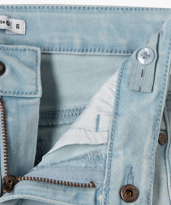 Jean fille délavé coupe skinny – LuluCastagnette vue3 - LULUCASTAGNETTE - GEMO