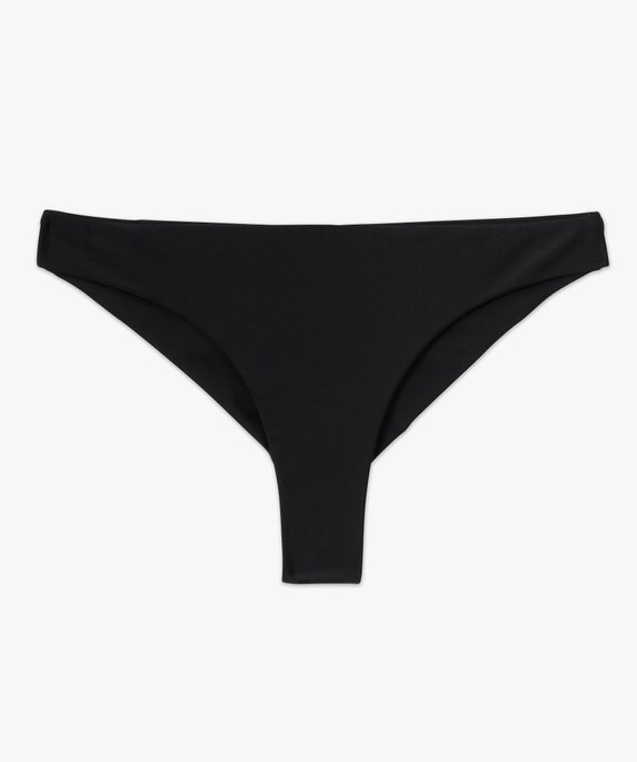 Bas de maillot de bain femme uni forme tanga vue4 - GEMO (PLAGE) - GEMO