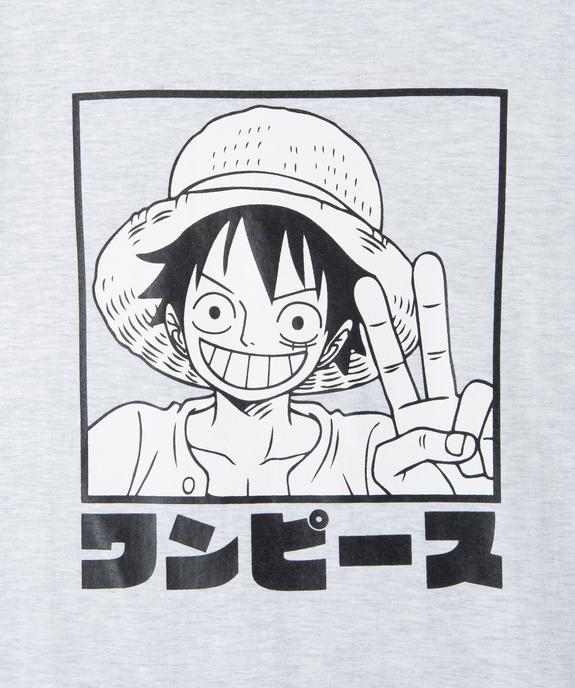 Tee-shirt garçon à manches courtes imprimé - One Piece vue3 - ONE PIECE - GEMO