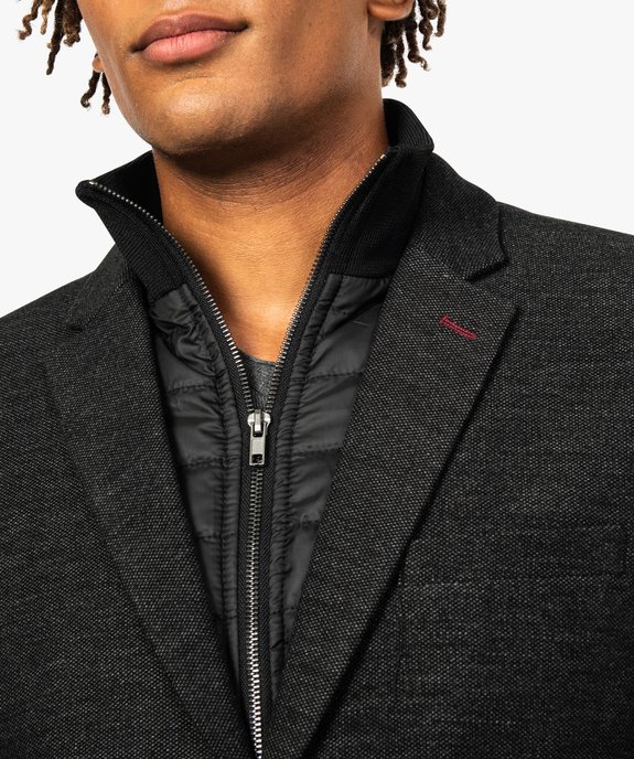 Veste homme 2-en-1 avec parementure doudoune amovible vue2 - GEMO(URBAIN) - GEMO