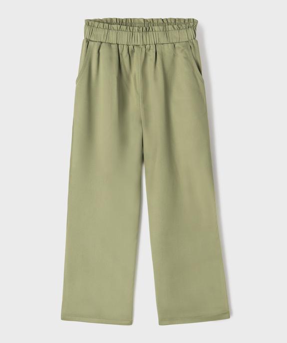 Pantalon en viscose fluide à taille élastiquée fille vue1 - GEMO 4G FILLE - GEMO