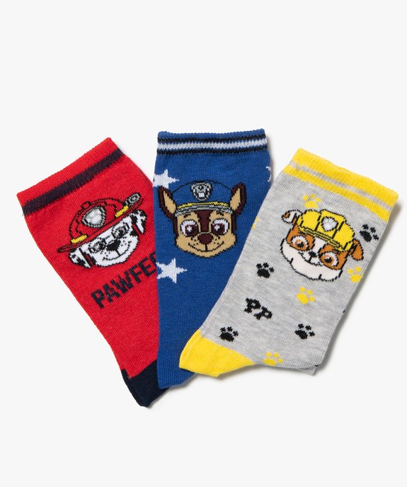 Chaussettes garçon à motifs (lot de 3) – Pat Patrouille vue2 - PAT PATROUILLE - GEMO
