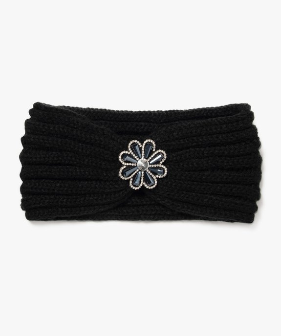Bandeau cache-oreilles avec bijou en strass femme vue1 - GEMO (ACCESS) - GEMO