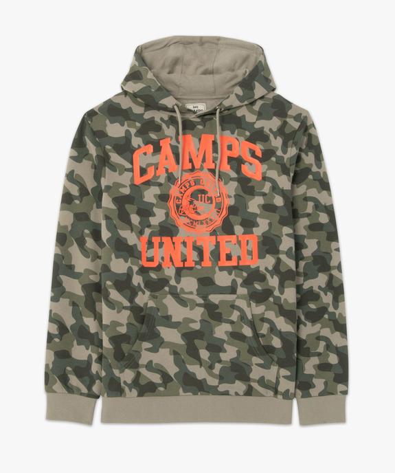 Sweat homme à capuche avec motif XXL – Camps United vue4 - CAMPS UNITED - GEMO