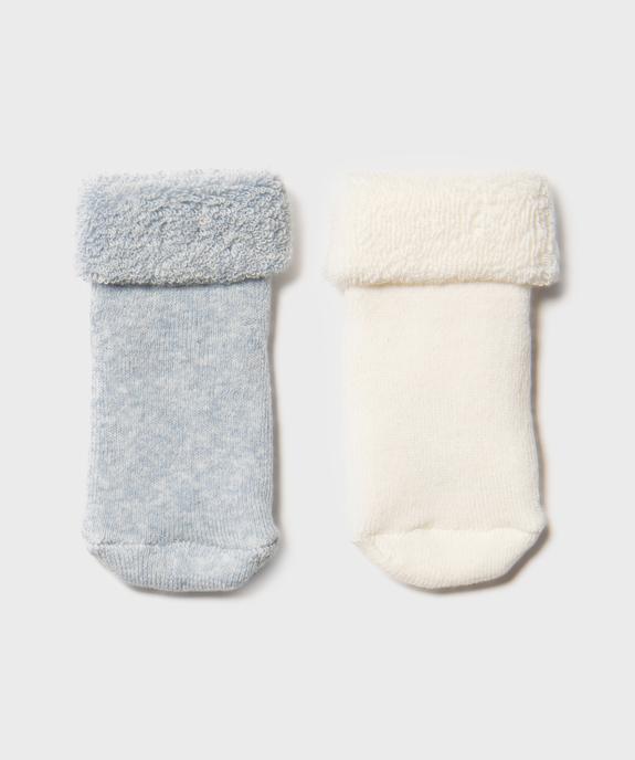 Bottons avec intérieur bouclette bébé garçon (lot de 2) vue1 - GEMO 4G BEBE - GEMO