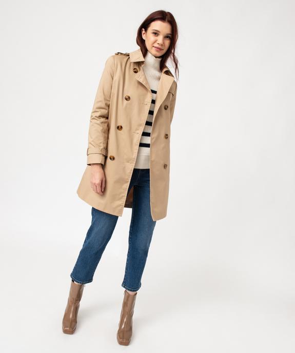 Trench mi-long femme - LuluCastagnette vue6 - LULU CASTAGNETT - GEMO