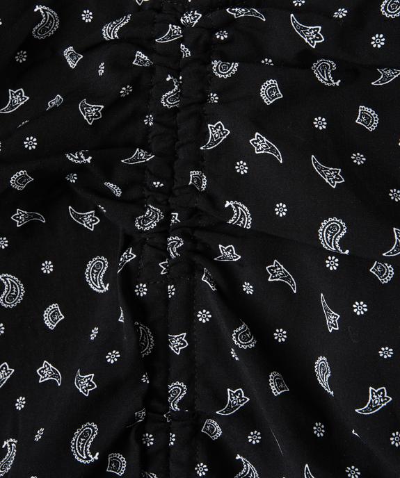 Blouse fille courte à dos smocké vue2 - GEMO (JUNIOR) - GEMO