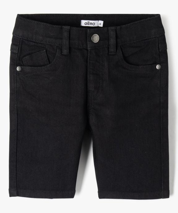 Bermuda en jean stretch coupe Regular garçon vue1 - GEMO (ENFANT) - GEMO