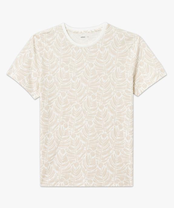 Tee-shirt manches courtes imprimé homme vue4 - GEMO 4G HOMME - GEMO