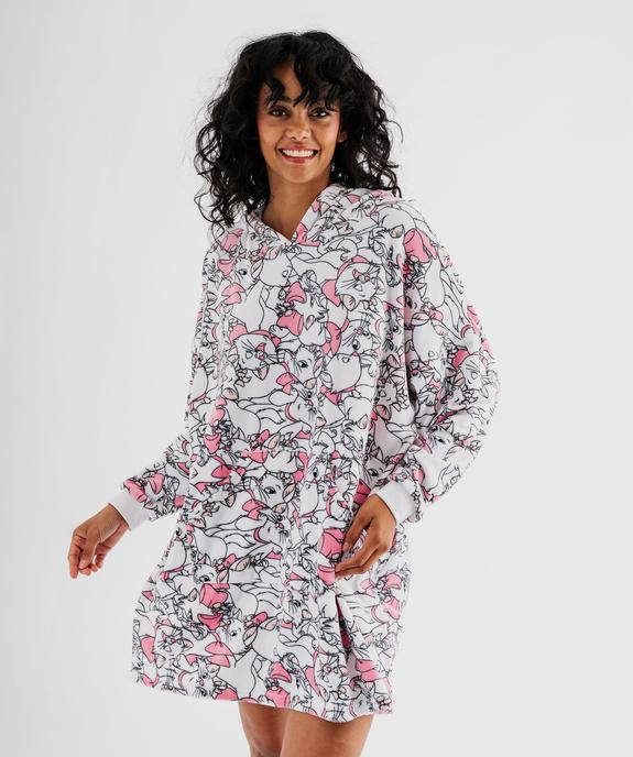 Chemise de nuit à capuche en velours motif Les Aristochats femme - Disney vue1 - DISNEY - GEMO