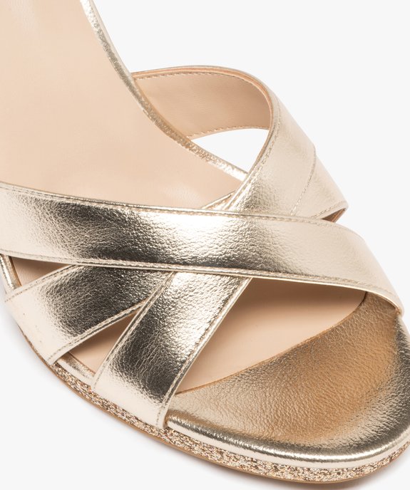 Sandales à talon haut brillantes femme vue6 - FOLLOW ME - GEMO