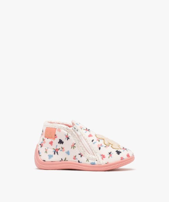 Chaussons bottillons à motifs fleuris bébé fille - LuluCastagnette. vue1 - LULU CASTAGNETT - GEMO