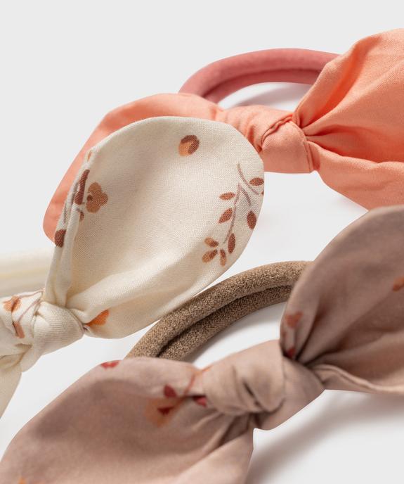 Élastique mousse avec nœud fantaisie (lot de 3) vue2 - GEMO (ACCESS) - GEMO