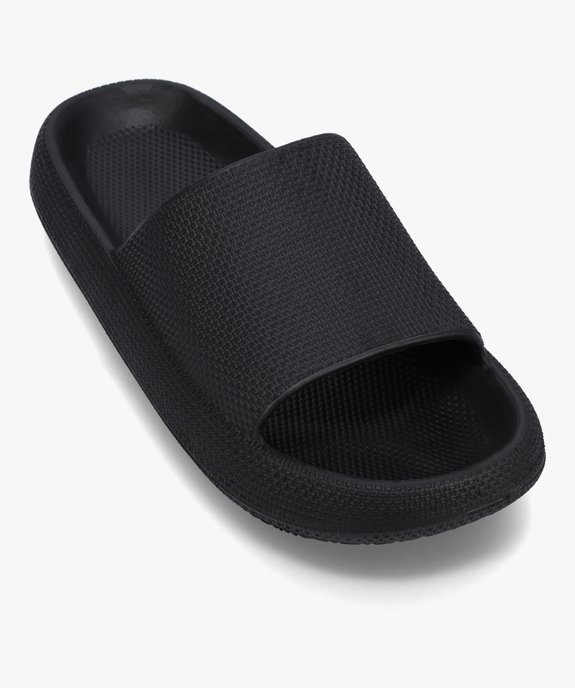 Mules de piscine femme unies à semelle plateforme vue5 - GEMO (PLAGE) - GEMO