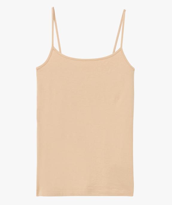 Débardeur uni à fines bretelles femme vue4 - GEMO (MAILLE) - GEMO