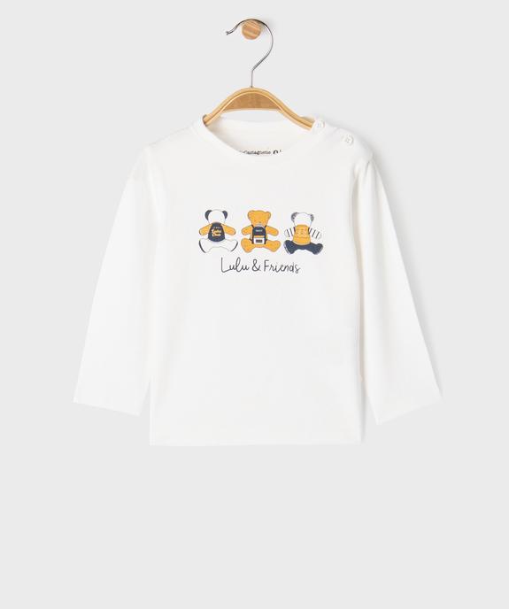 Ensemble 2 pièces bébé garçon : tee-shirt et chemise - LuluCastagnette vue4 - LULUCASTAGNETTE - GEMO