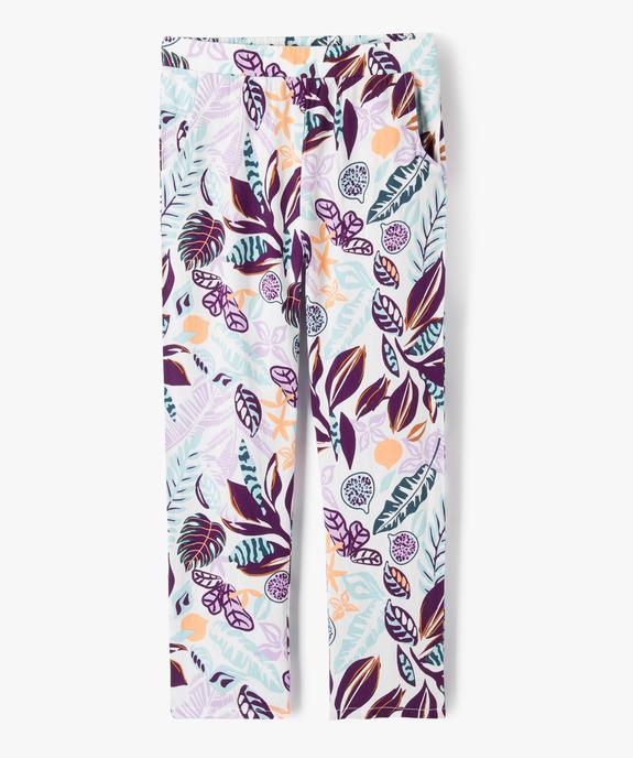 Pantalon fluide imprimé fille vue1 - GEMO (ENFANT) - GEMO