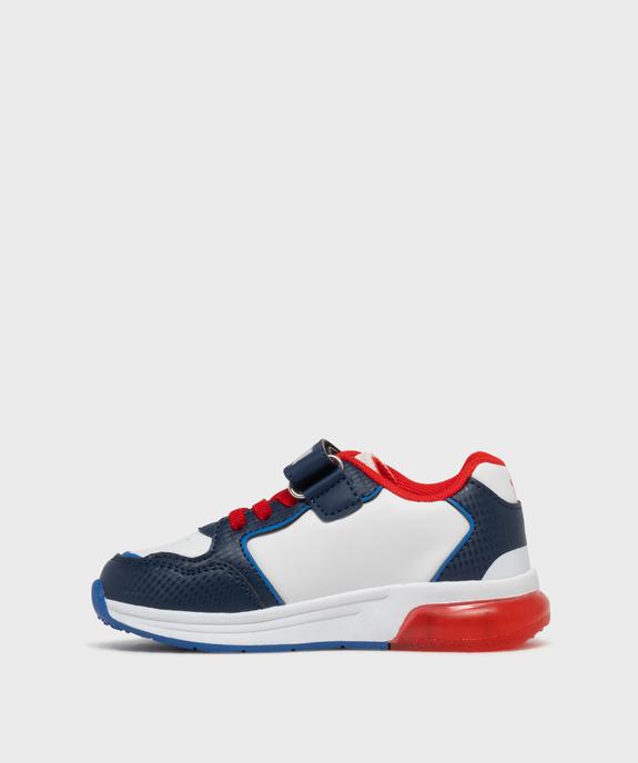 Baskets basses à scratch et imprimé garçon - La Pat'Patrouille vue3 - PAT PATROUILLE - GEMO