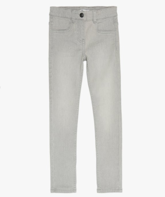 Jean fille coupe skinny en matière extensible vue1 - GEMO (ENFANT) - GEMO