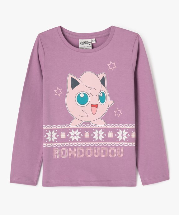 Tee-shirt manches longues imprimé fille - Pokémon vue1 - POKEMON - GEMO